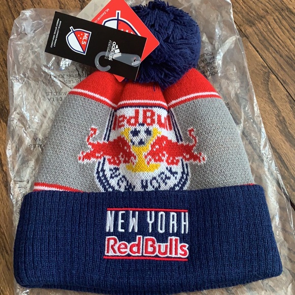 NEW YORK RED BULLS ADIDAS HAT & SOCKS NWT - Picture 2 of 8